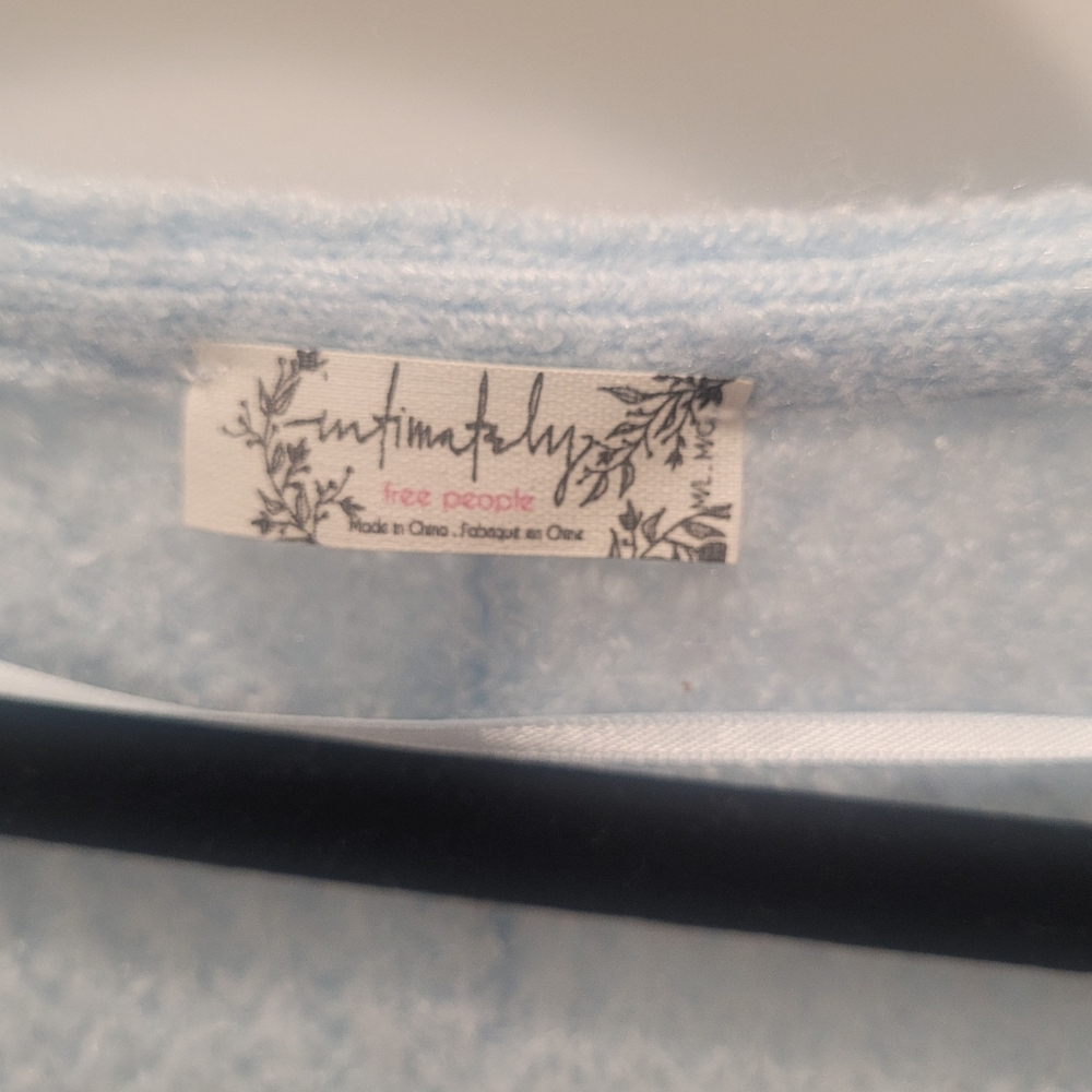 Free People Soft Blue Knit Sweater